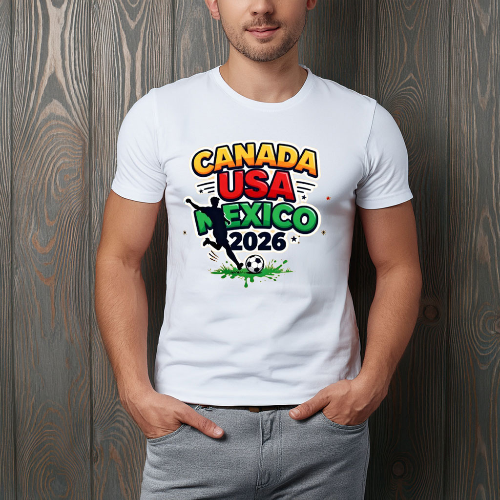 Canada USA Mexico 2026 Action Soccer Shirt
