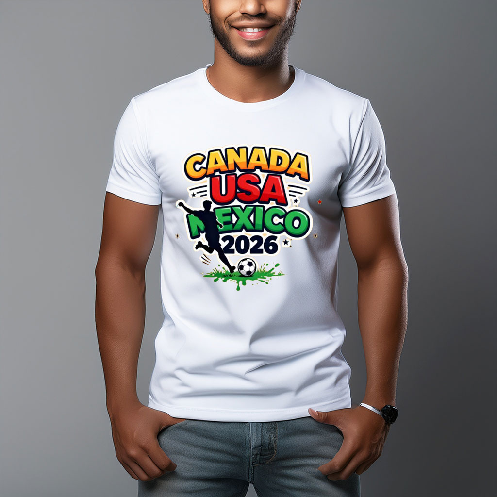 Canada USA Mexico 2026 Action Soccer Shirt