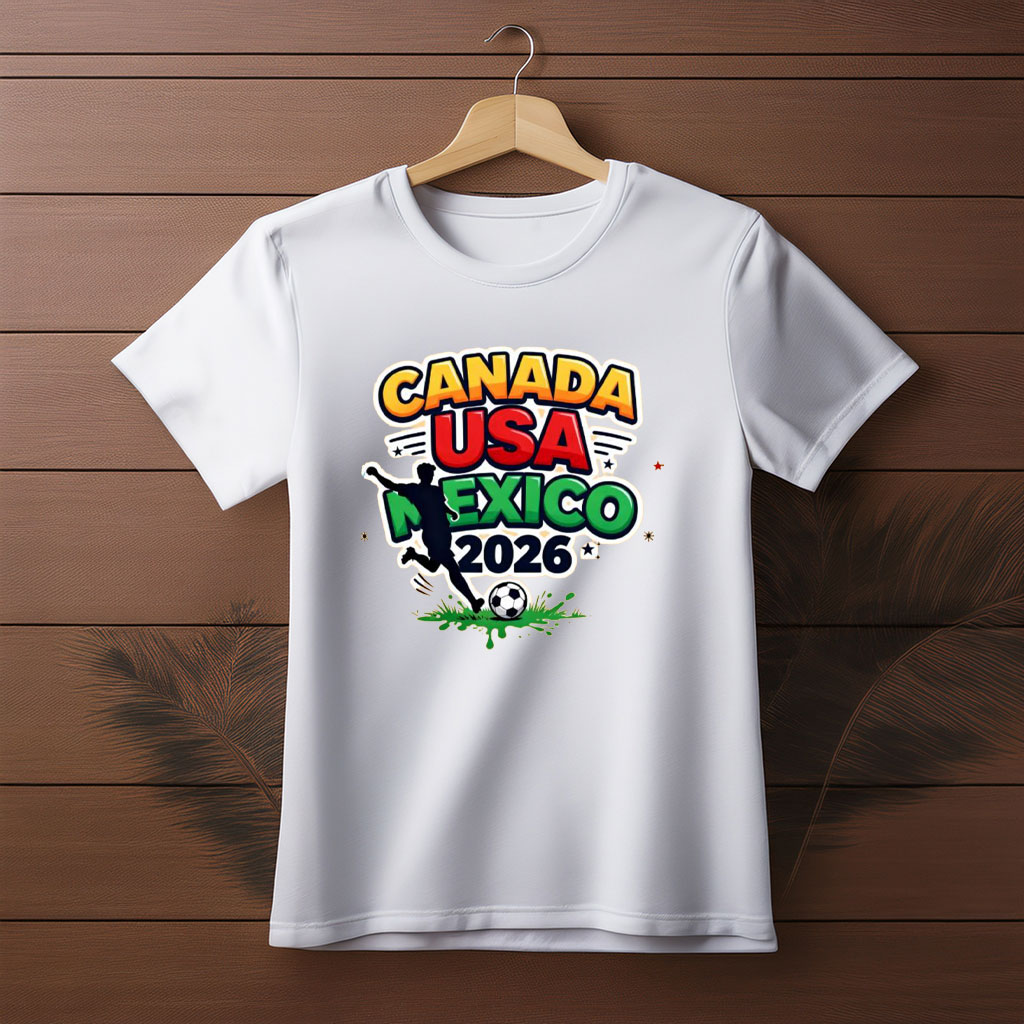 Canada USA Mexico 2026 Action Soccer Shirt