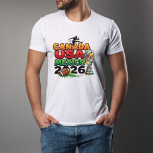 Canada USA Mexico 2026 Bold Typography Shirt