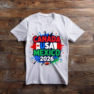 Canada USA Mexico 2026 Color Splash Shirt