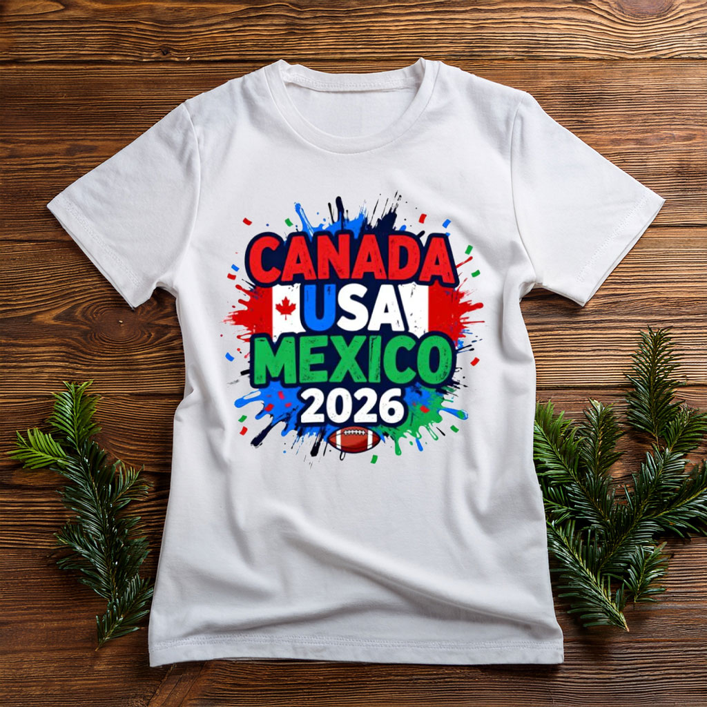 Canada USA Mexico 2026 Color Splash Shirt