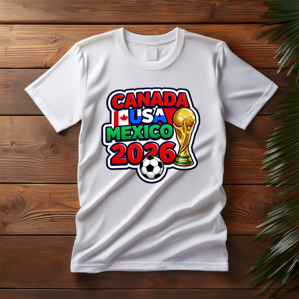 Canada USA Mexico 2026 Soccer Trophy Shirt