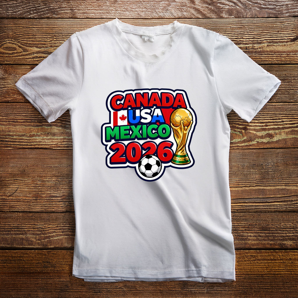 Canada USA Mexico 2026 Soccer Trophy Shirt