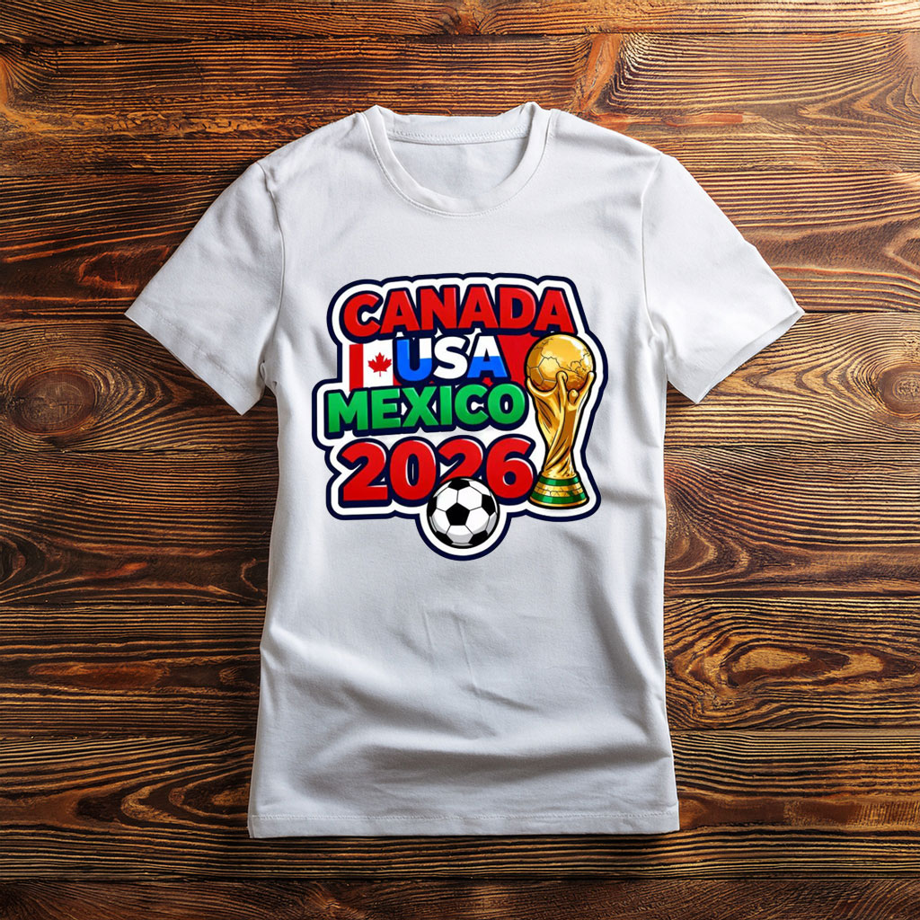 Canada USA Mexico 2026 Soccer Trophy Shirt