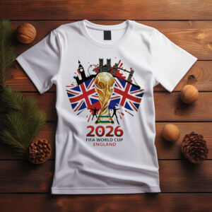 England FIFA World Cup 2026 Trophy Graphic Shirt