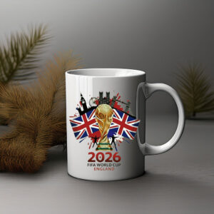 England FIFA World Cup 2026 Trophy Skyline Mug