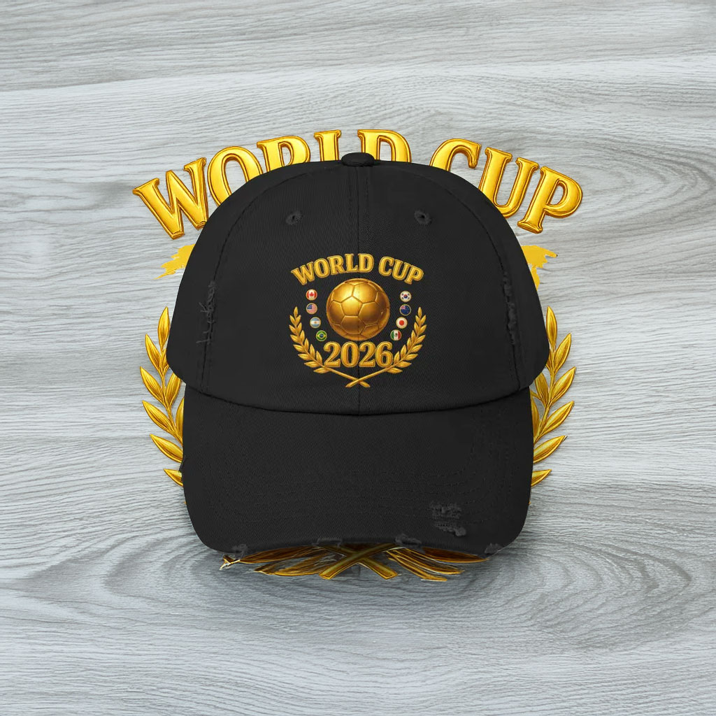Gold Trophy World Cup 2026 Hat