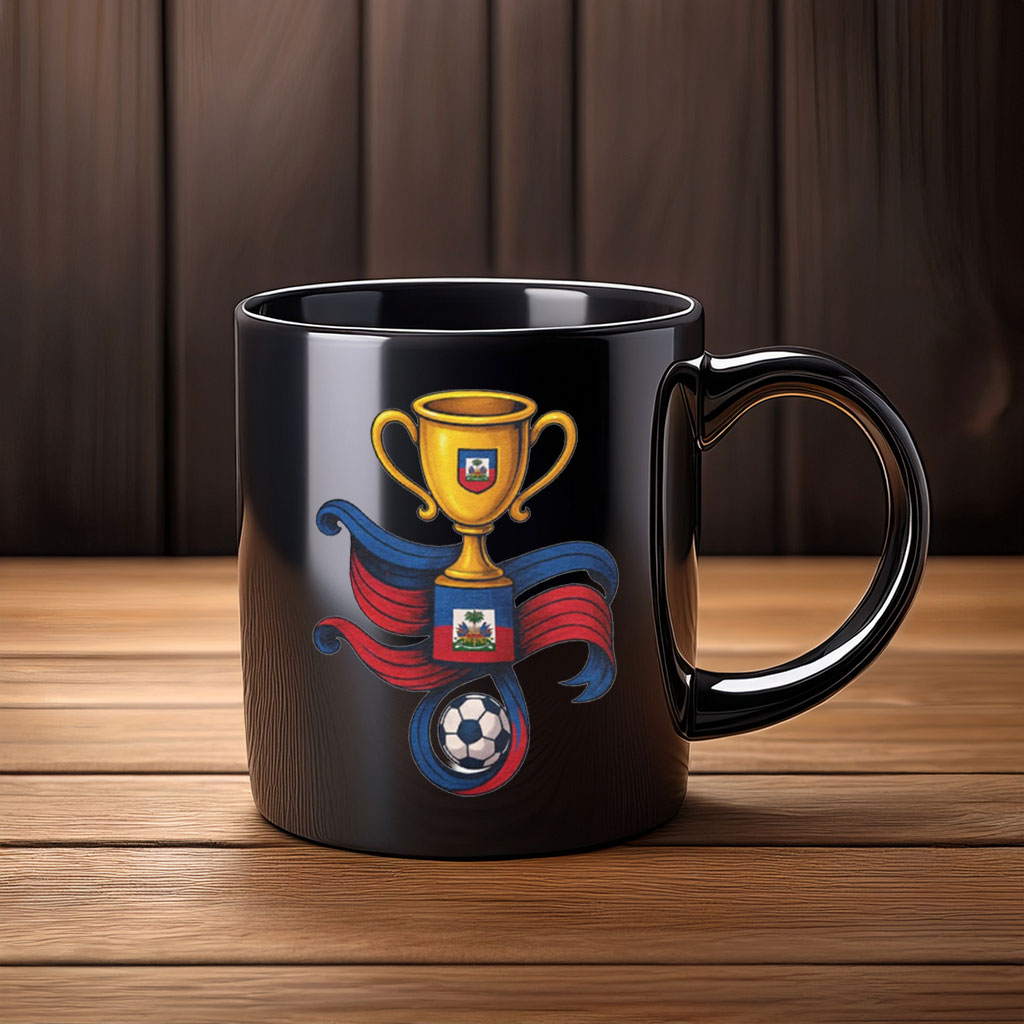 Haitian Pride Football, Haiti World Cup Soccer Mug