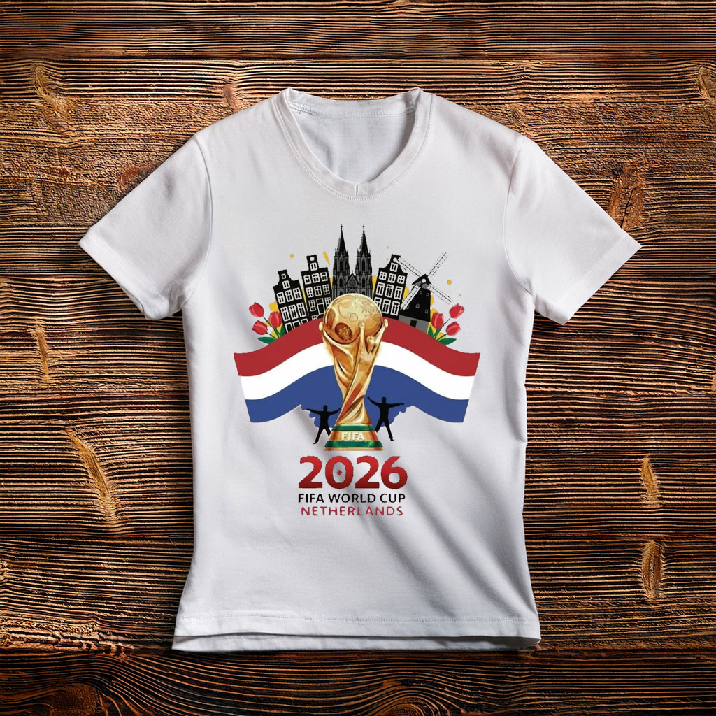 Netherlands FIFA World Cup 2026 Trophy Graphic Shirt