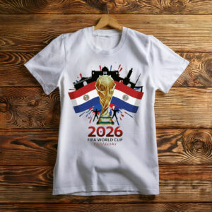 Paraguay FIFA World Cup 2026 Trophy Graphic Shirt
