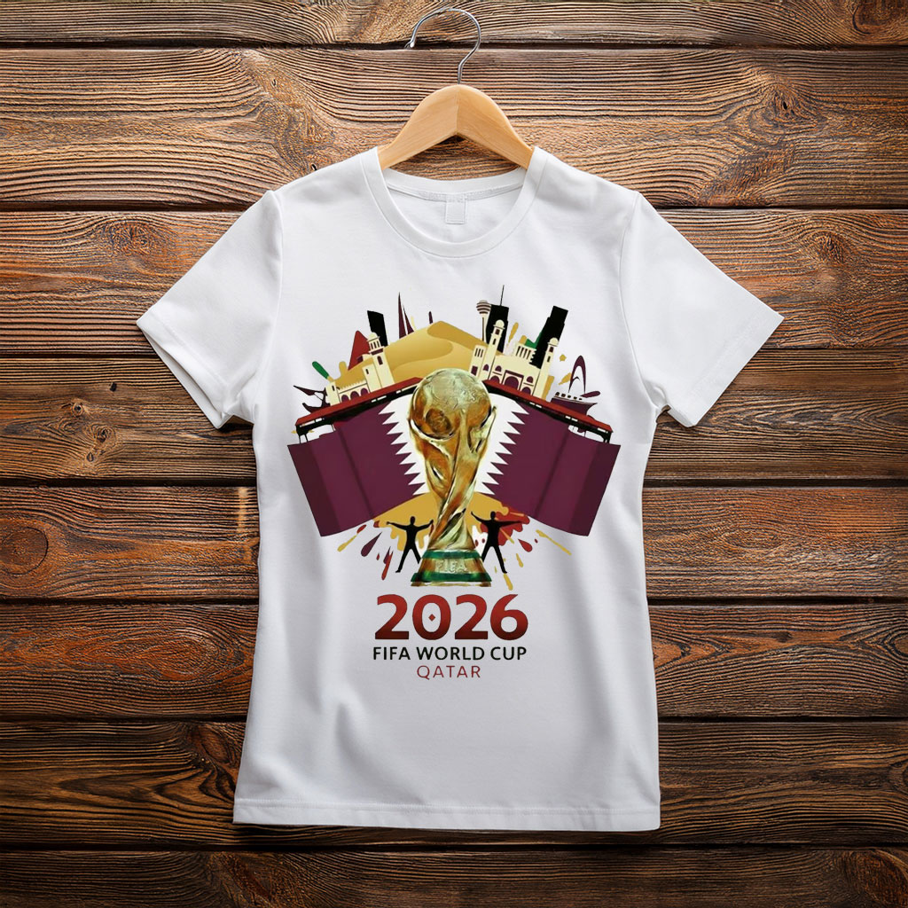 Qatar FIFA World Cup 2026 Trophy Graphic Shirt
