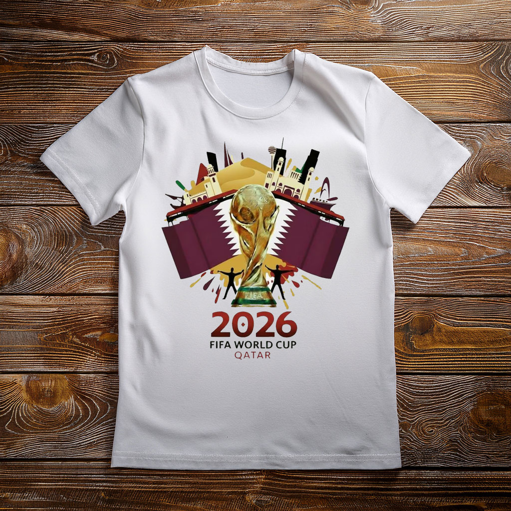 Qatar FIFA World Cup 2026 Trophy Graphic Shirt