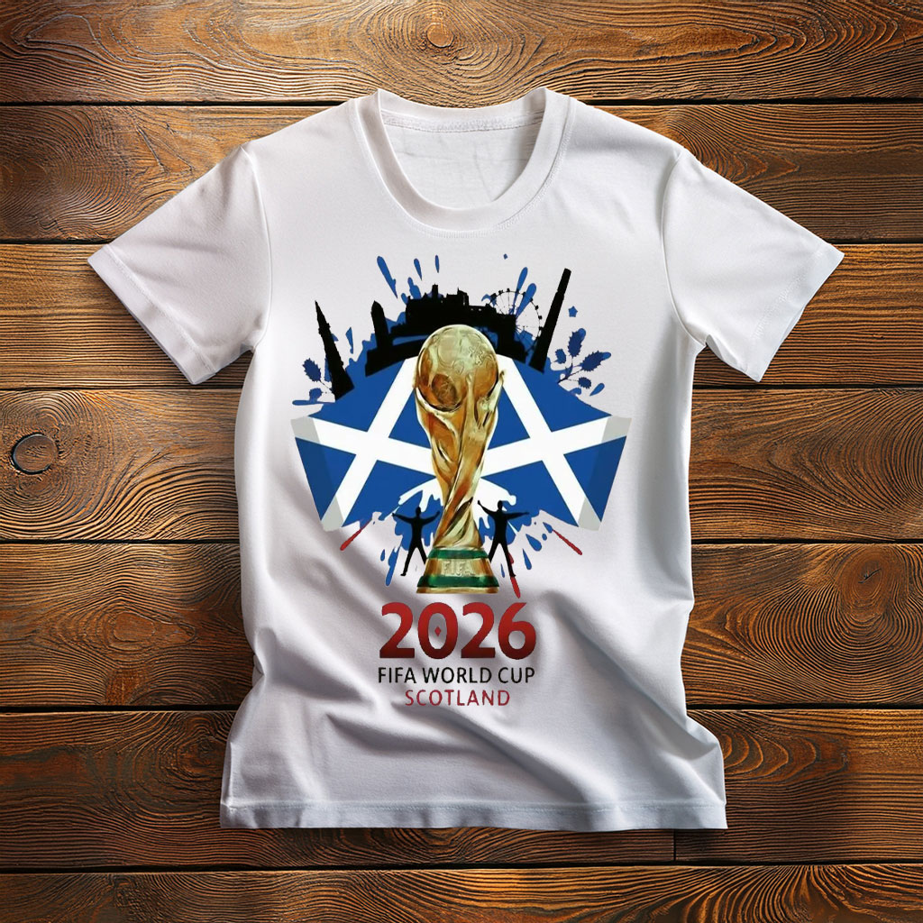 Scotland FIFA World Cup 2026 Trophy Graphic Shirt