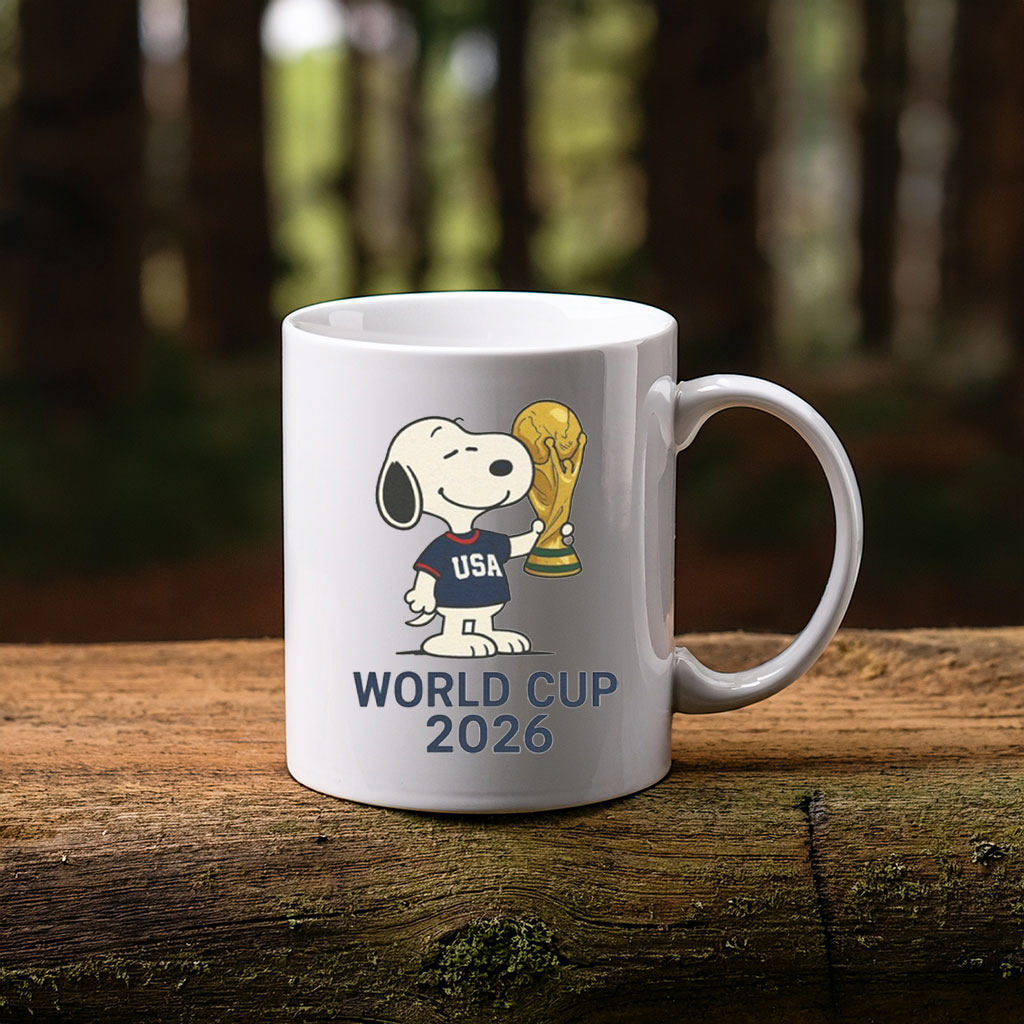 Snoopy Holding World Cup 2026 Mug
