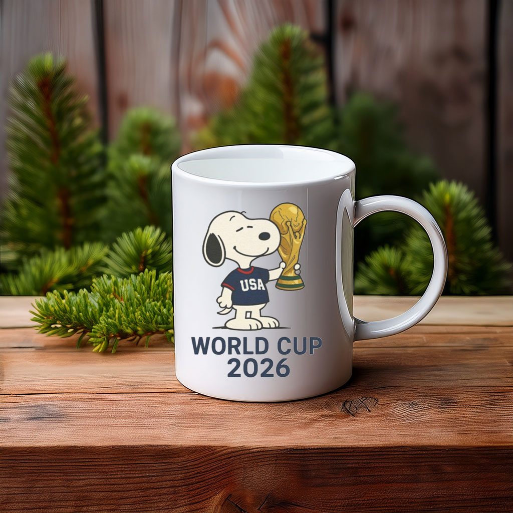 Snoopy Holding World Cup 2026 Mug