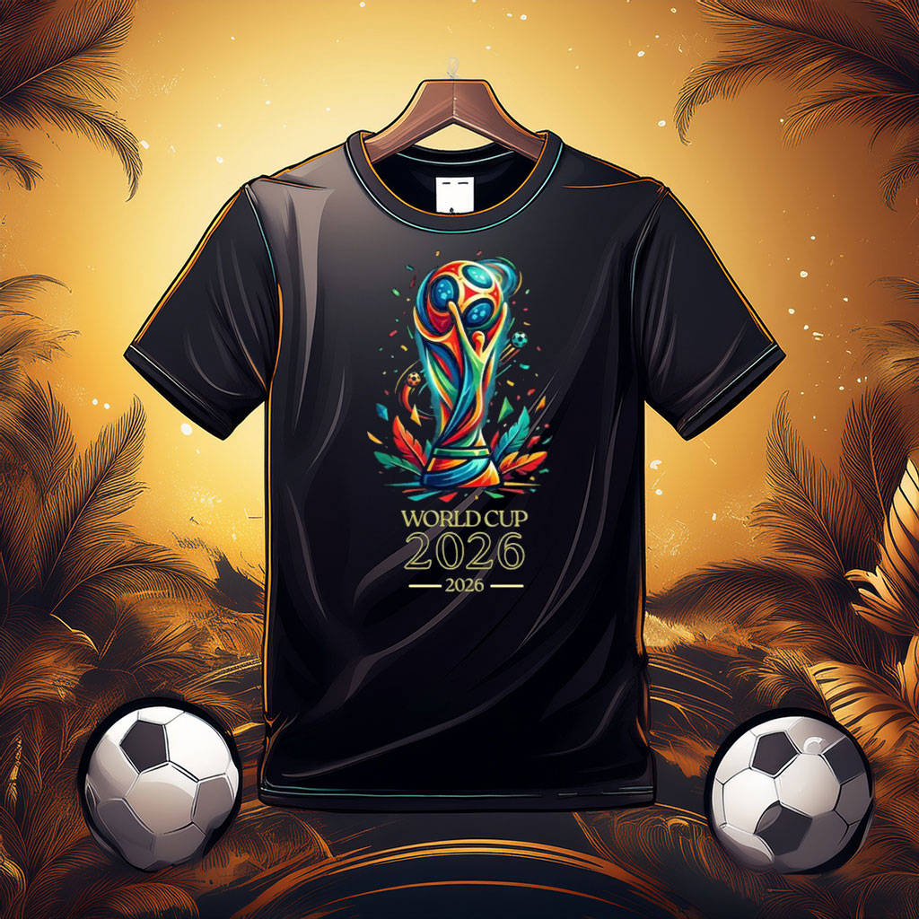Soccer Flags Graphic World Cup 2026 T-Shirt