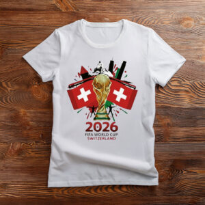 Switzerland FIFA World Cup 2026 Trophy Graphic Shirt