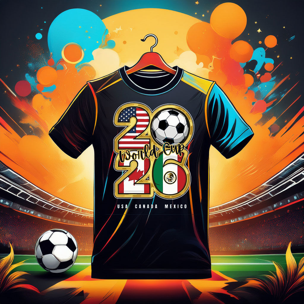 USA Canada Mexico Soccer World Cup 2026 T-Shirt