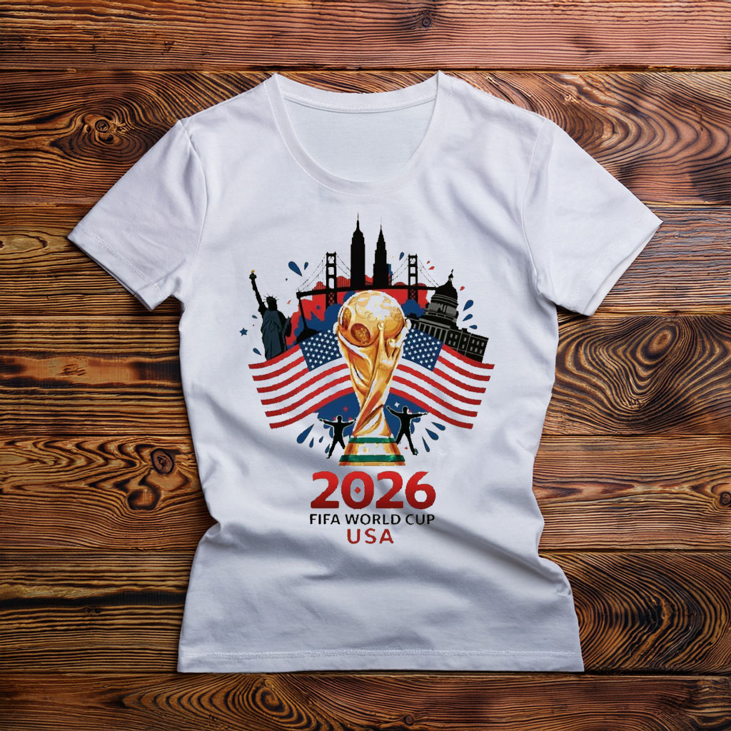 USA FIFA World Cup 2026 Trophy Graphic Shirt