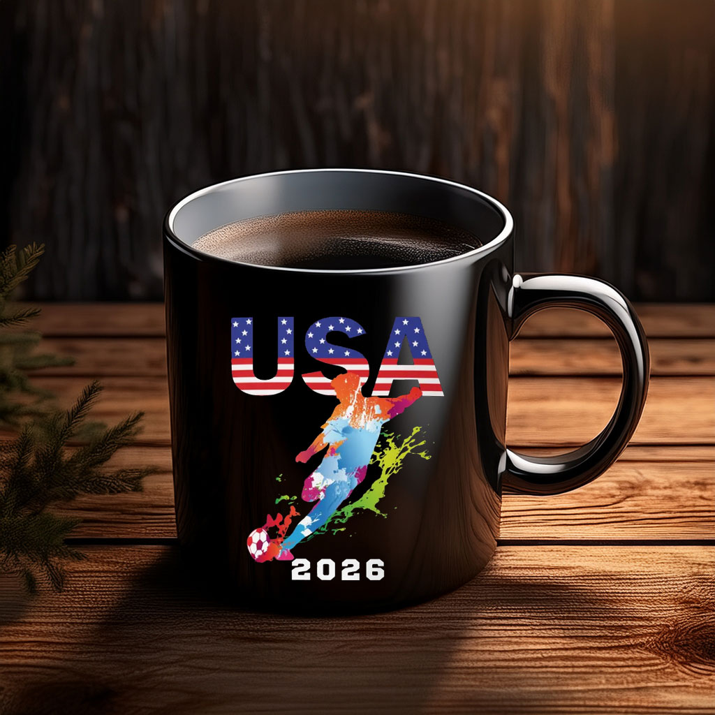 USA Football Red White and Blue Mug