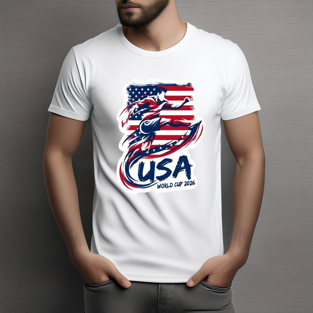 USA World Cup 2026 Dynamic Soccer Player Shirt