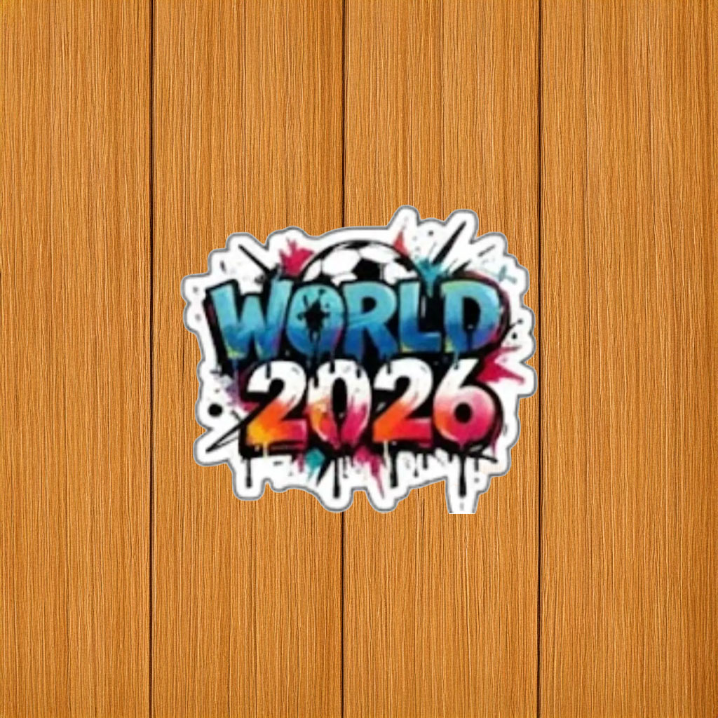 World Cup 2026 Graffiti Style Soccer Sticker