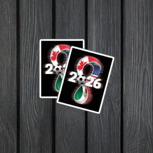 World Cup 2026 Infinity Logo USA Mexico Sticker – Unity Soccer Fan Decal