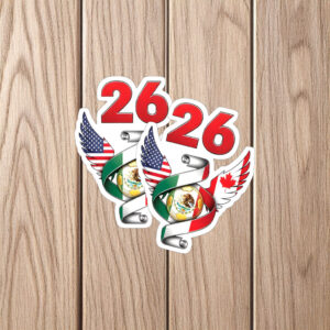 World Cup 2026 Mexico Eagle Soccer Sticker