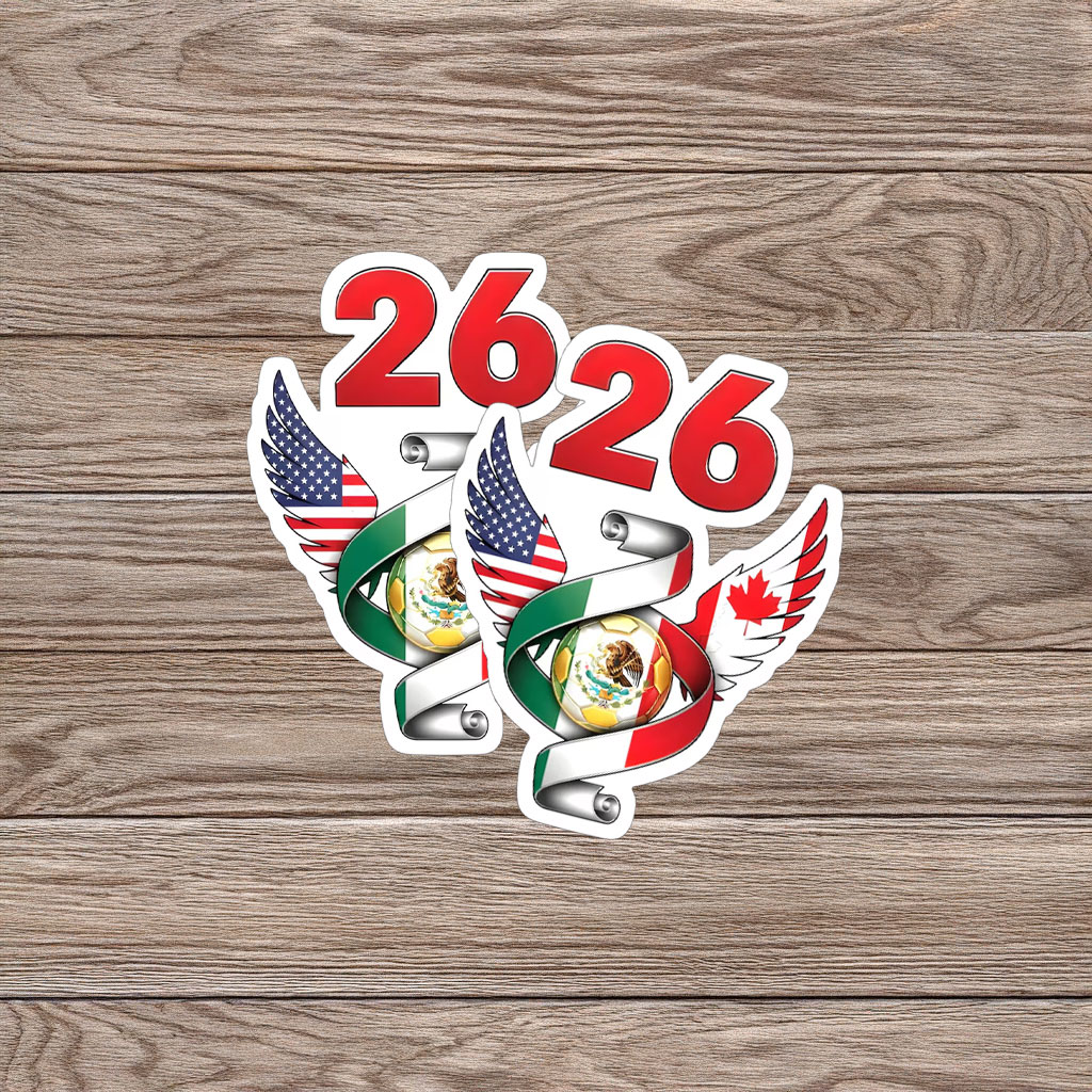 World Cup 2026 Mexico Eagle Soccer Sticker