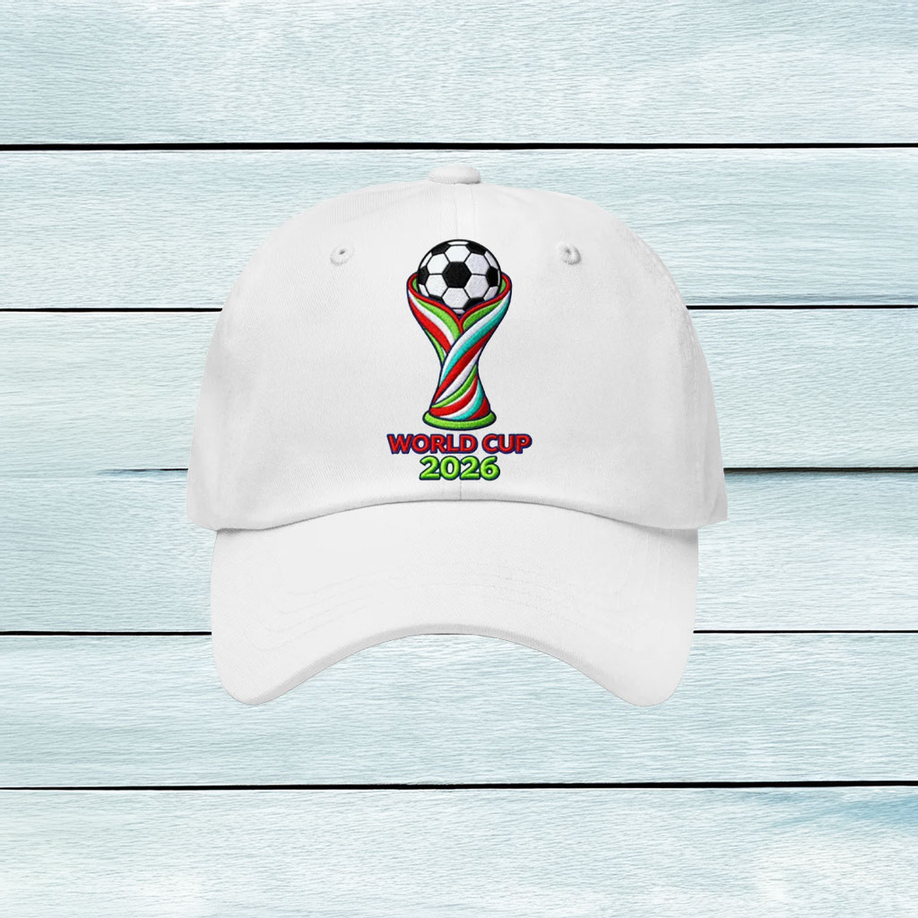World Cup 2026 Minimal Trophy Icon Cap – Clean Soccer Fan Hat