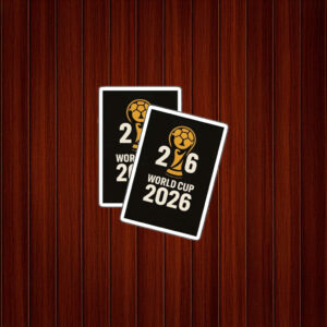 World Cup 2026 Minimal Trophy Logo Sticker