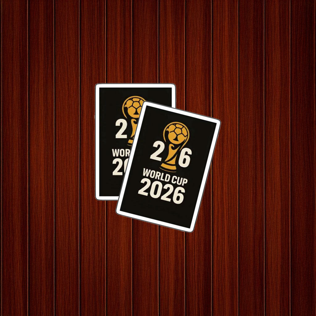 World Cup 2026 Minimal Trophy Logo Sticker