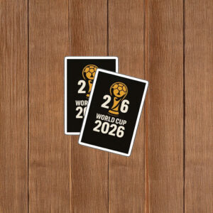 World Cup 2026 Minimal Trophy Logo Sticker