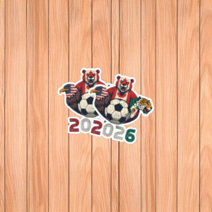 World Cup 2026 North America Animal Mascot Sticker