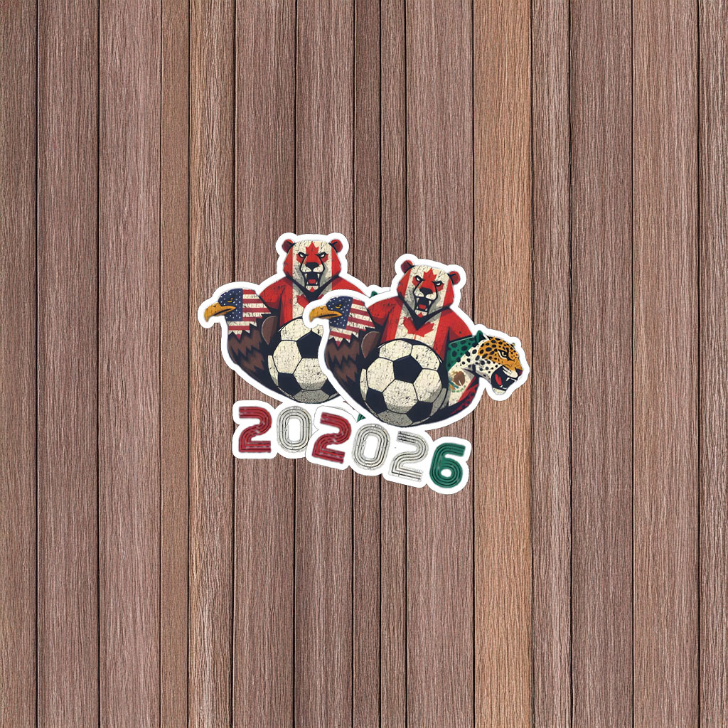 World Cup 2026 North America Animal Mascot Sticker