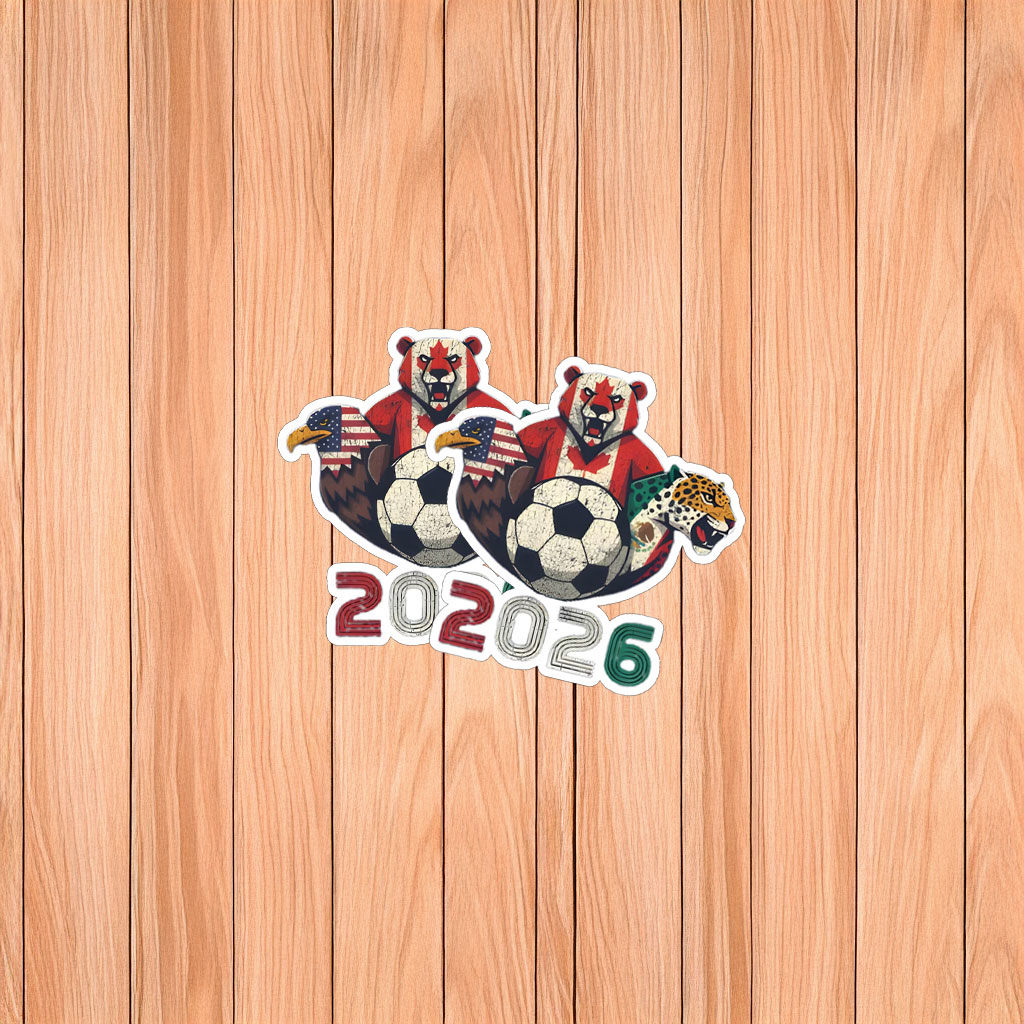 World Cup 2026 North America Animal Mascot Sticker