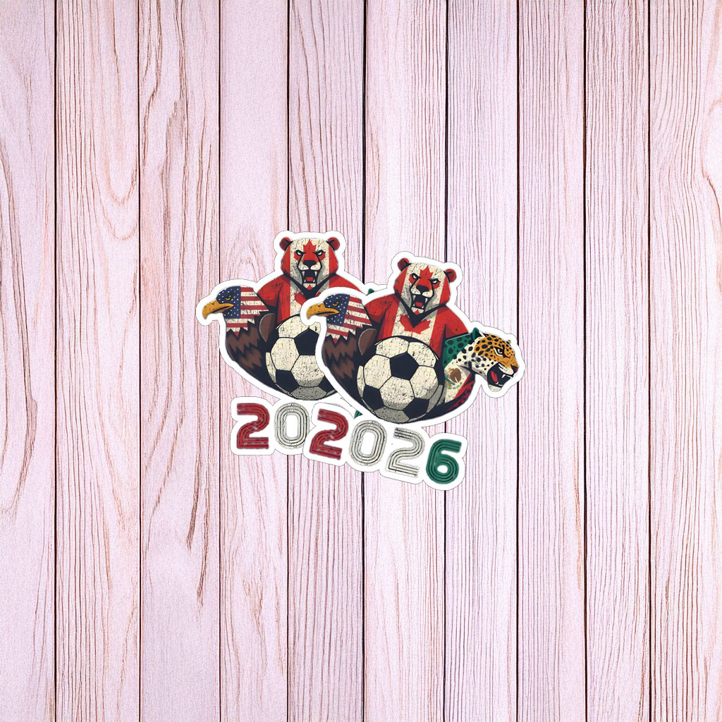 World Cup 2026 North America Animal Mascot Sticker