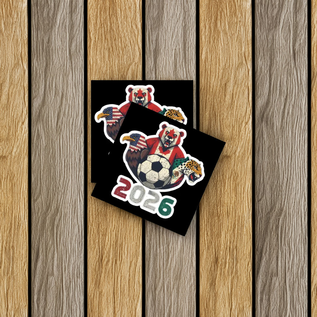 World Cup 2026 North America Mascot Soccer Sticker