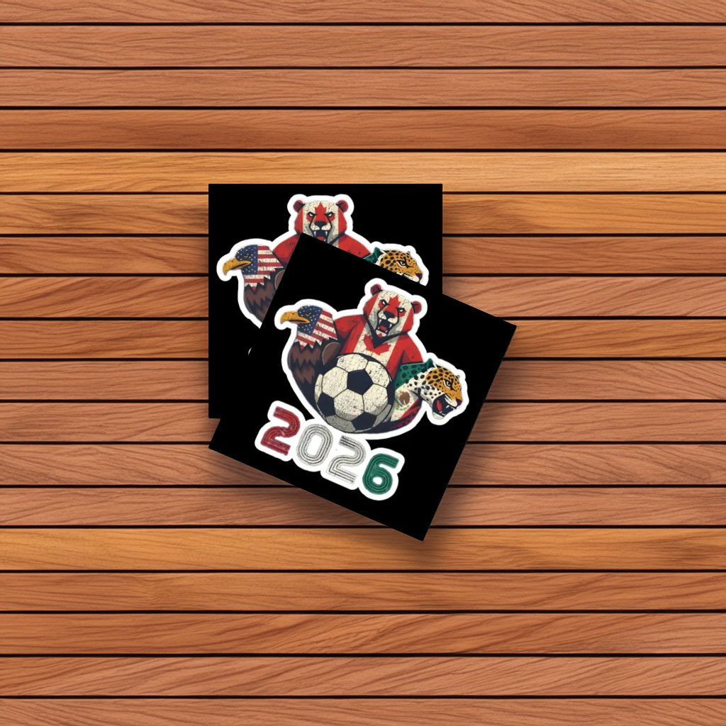 World Cup 2026 North America Mascot Soccer Sticker