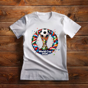 World Cup 2026 Ribbon Trophy Soccer Shirt