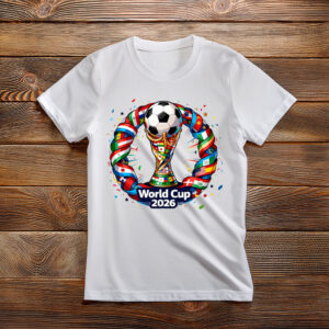 World Cup 2026 Ribbon Trophy Soccer Shirt