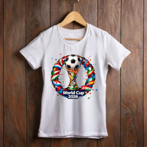 World Cup 2026 Ribbon Trophy Soccer Shirt