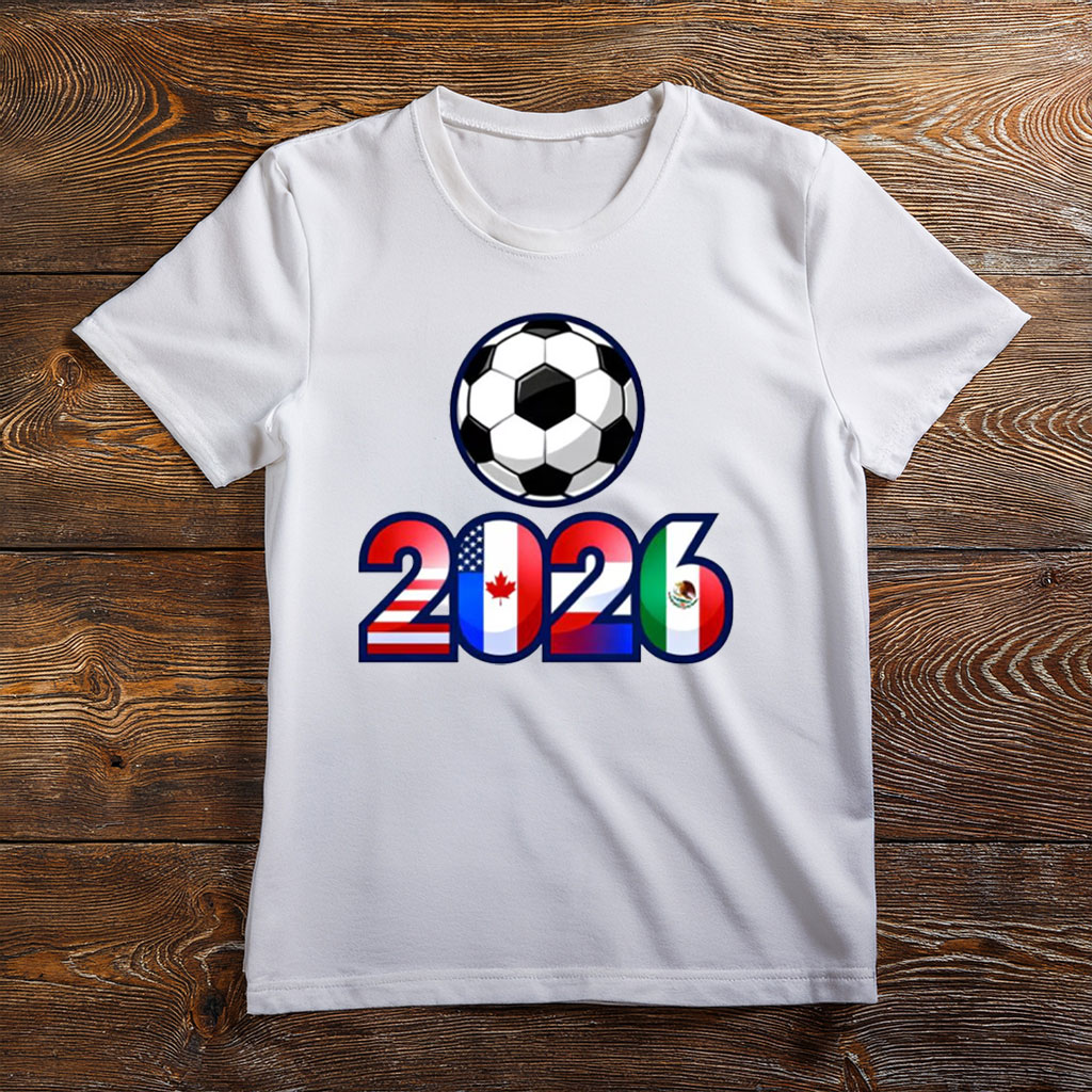 World Cup 2026 Soccer Ball Number Shirt