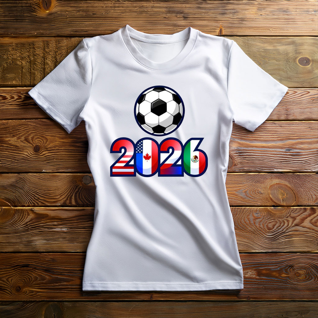 World Cup 2026 Soccer Ball Number Shirt
