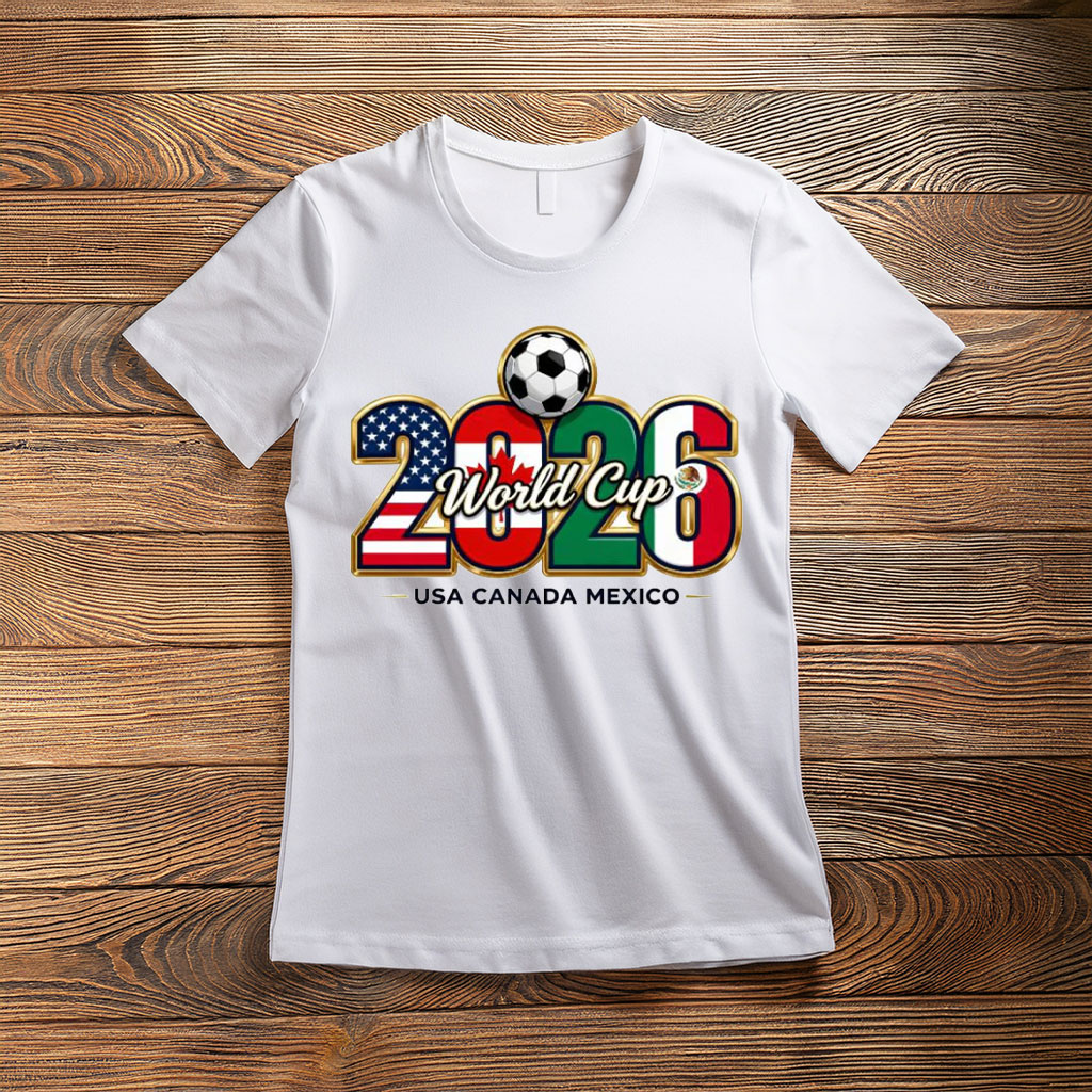 World Cup 2026 USA Canada Mexico Logo Graphic Shirt