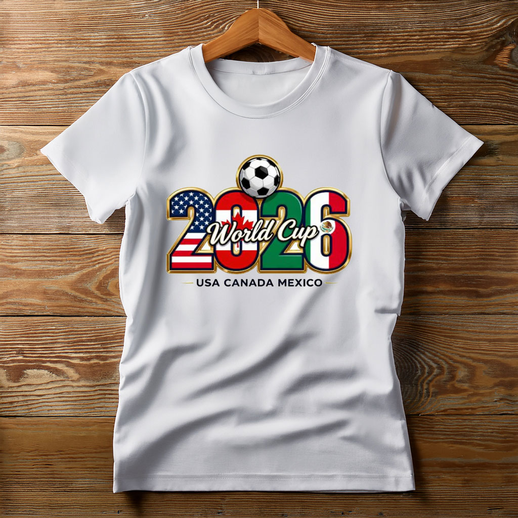 World Cup 2026 USA Canada Mexico Logo Graphic Shirt