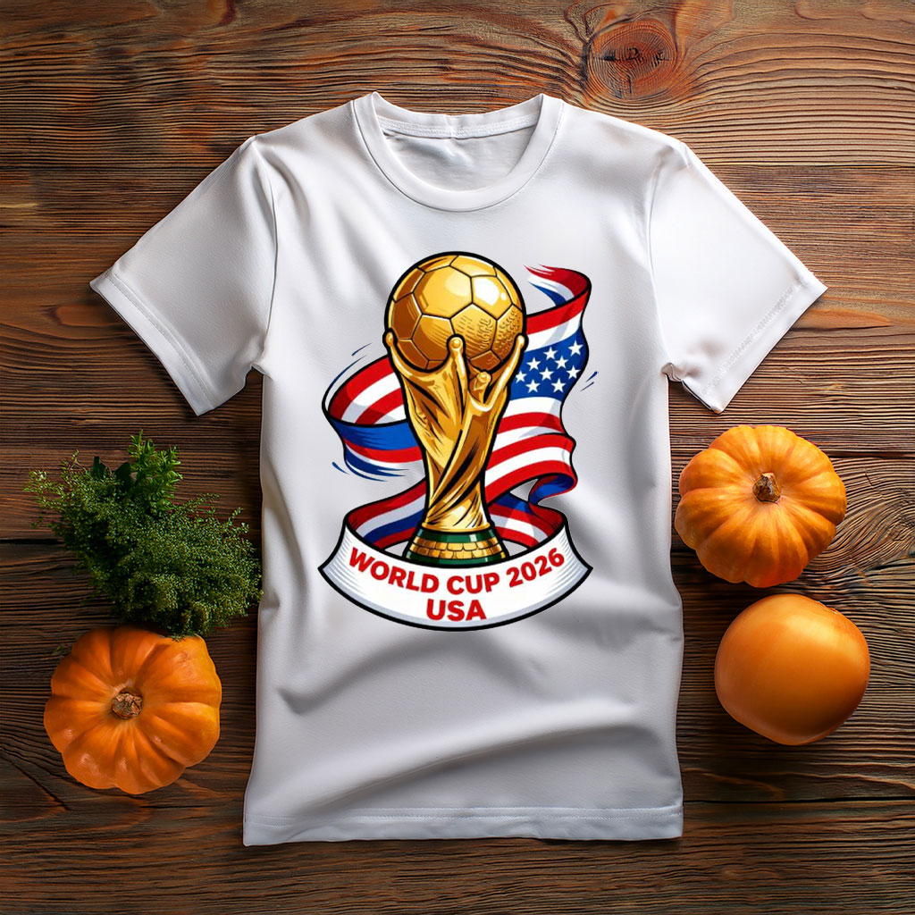 World Cup 2026 USA Patriotic Trophy Shirt