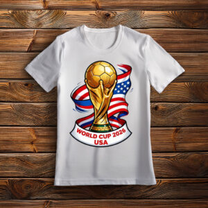 World Cup 2026 USA Patriotic Trophy Shirt