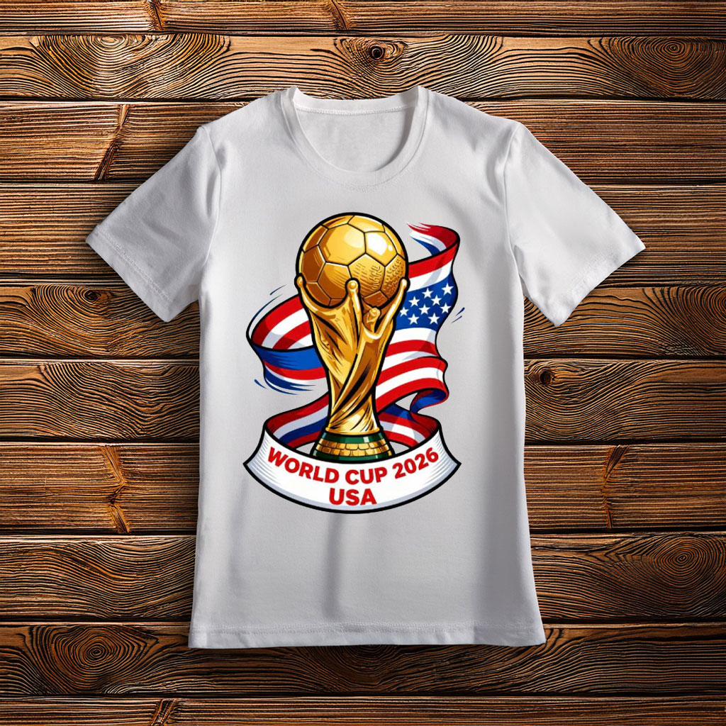 World Cup 2026 USA Patriotic Trophy Shirt